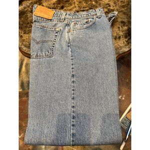 Vintage Levi Women's 560 Loose Fit Straight Leg Blue Jeans Size 10 Medium